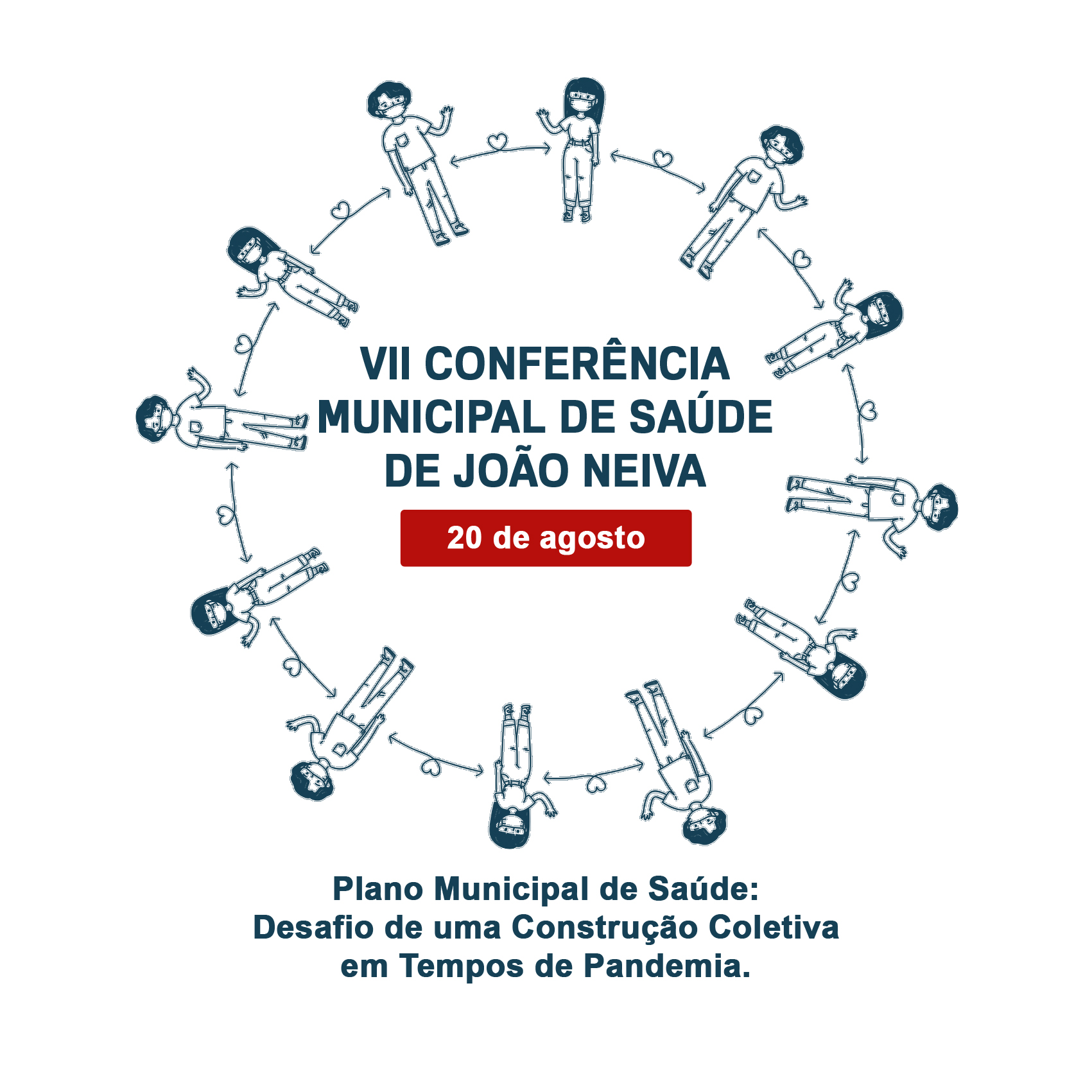 Logo da “VII Conferência Municipal de Saúde de João Neiva”.