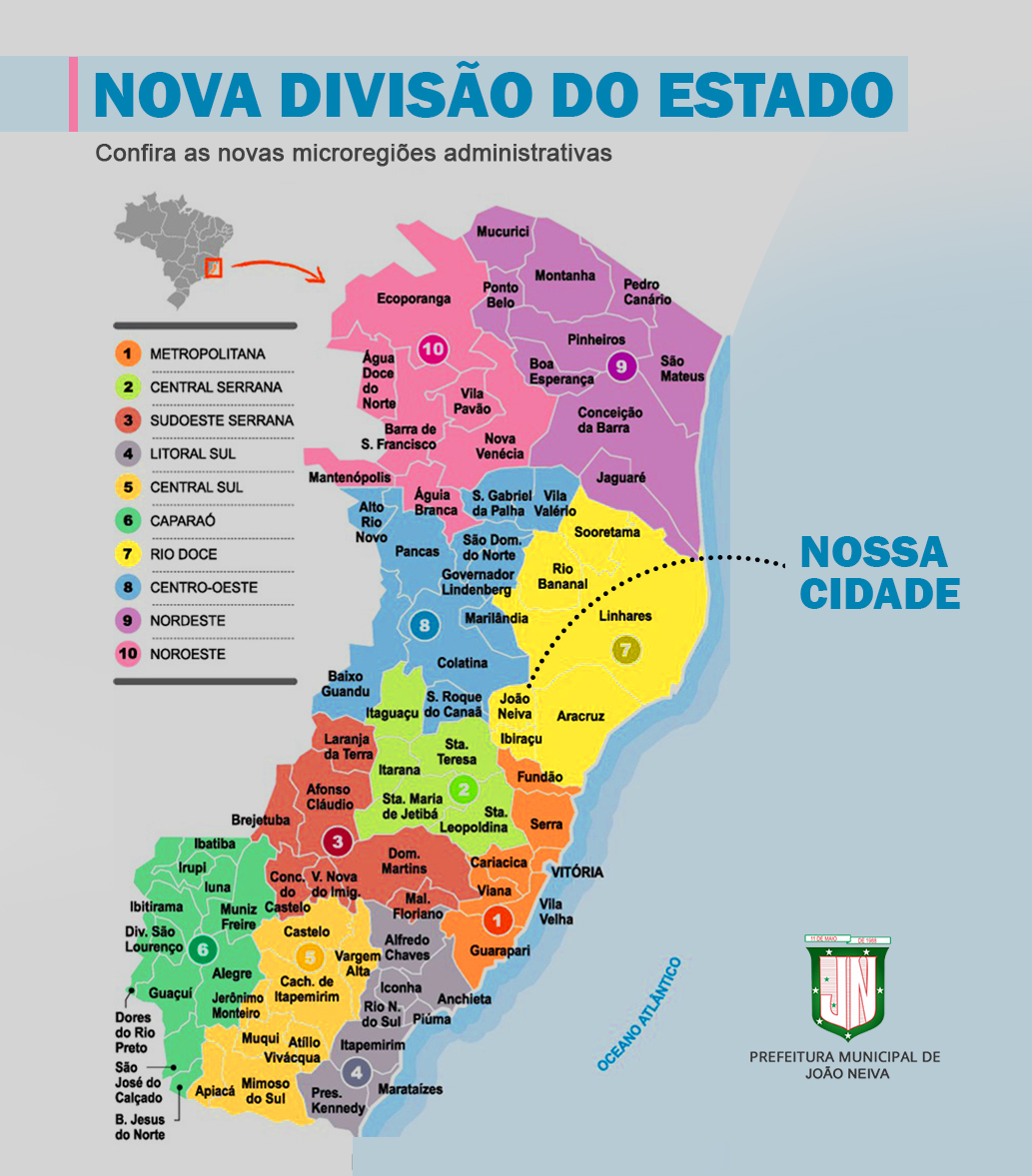 Modelo do novo formato do Mapa de Risco do Estado do Espírito Santo.